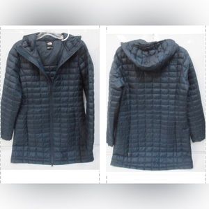 North Face Navy Thermoball Eco Parka  Coat